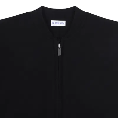Burberry Black Wool-blend Jacket In Black