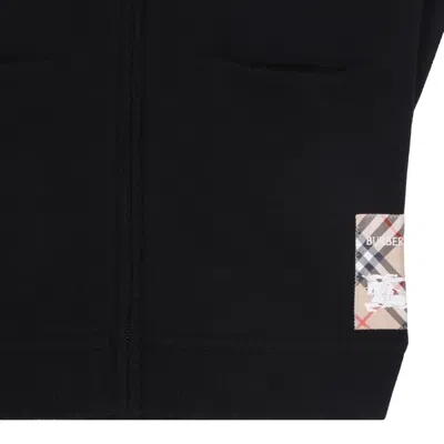 Burberry Black Wool-blend Jacket In Black