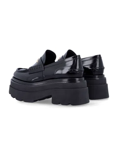 Alexander Wang Carter Patent-leather Platform Loafers In Black