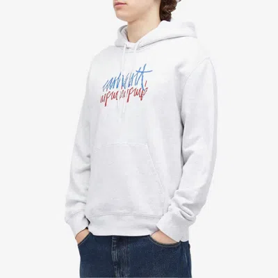 Carhartt Stone Island Cotton Fleece Crew Neck Sweatshirt In Gray