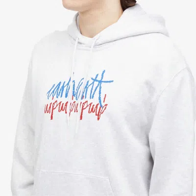 Carhartt Stone Island Cotton Fleece Crew Neck Sweatshirt In Gray