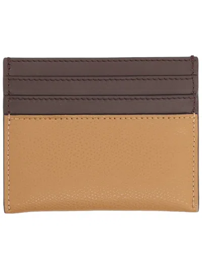 Fendi Two-tone Purse And Cardholder Set In Gold