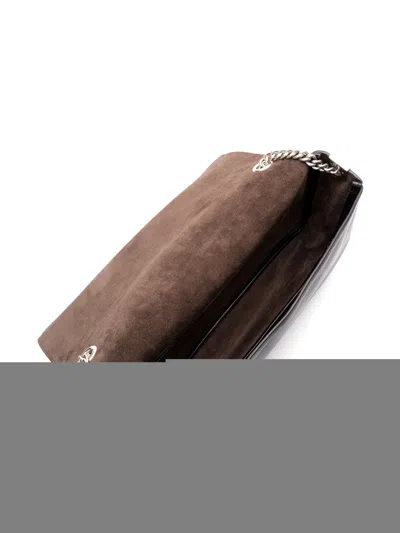 Fendi Women Black Calf Leather Bag In Black