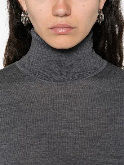 Forte Forte Wool Turtle-neck Sweater In Gray