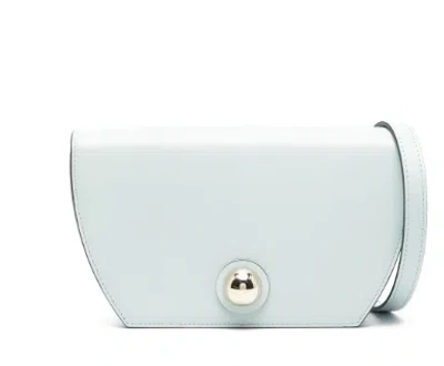 Furla Light Blue Leather Bag With Sphere Detailing In Blue