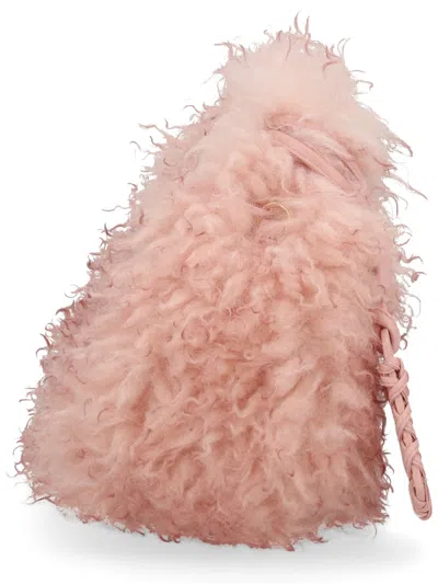 Ganni Mini Hobo Bag In Pink