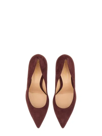 Gianvito Rossi Saint Laurent Belt Boucle Folk In Brown