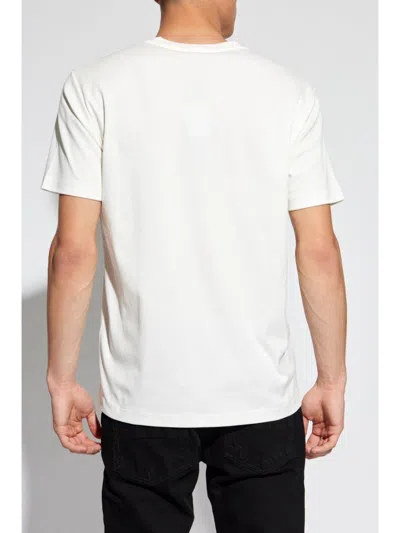 Giorgio Armani Pure Cotton Interlock Signature Logo T-shirt In White