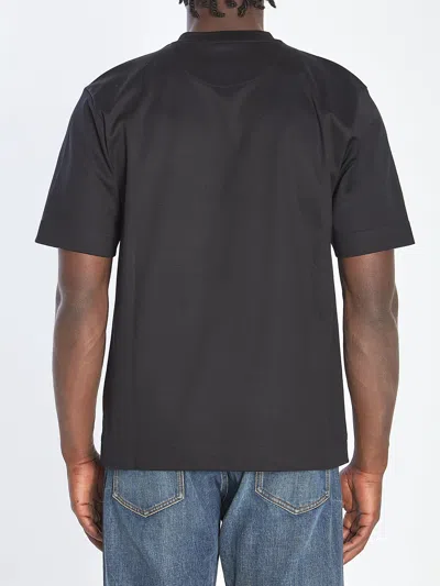Fendi Black Cotton Jersey Oversized T-shirt