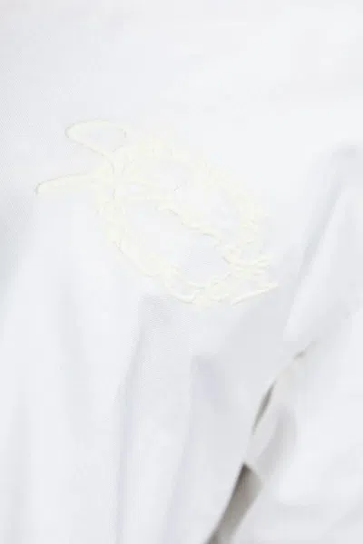 Givenchy Blumarine Printed Jersey Mini Dress In White