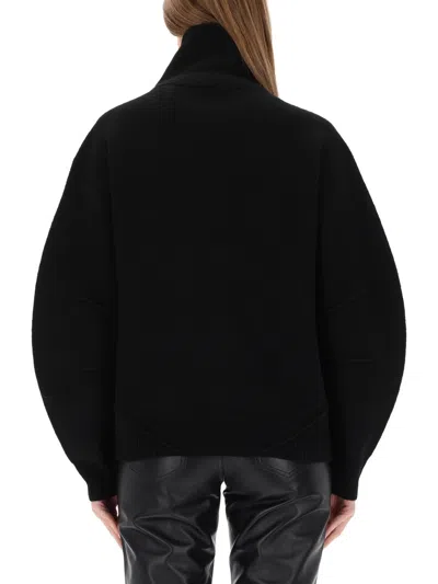 Helmut Lang Zippered "apex" Jersey In Brown