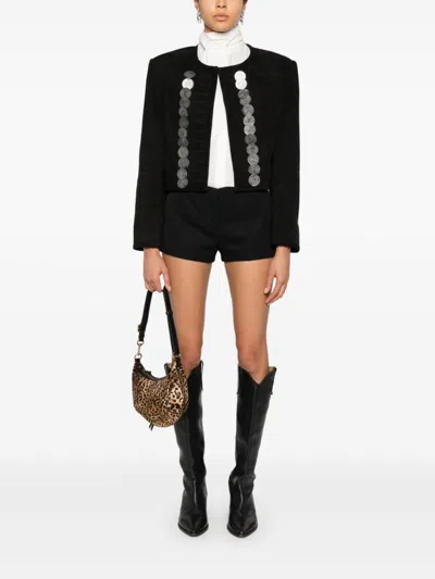 Isabel Marant Gucci White Poplin Blouse In Black