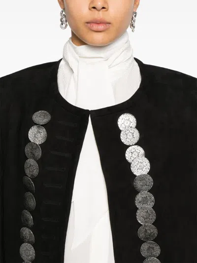 Isabel Marant Gucci White Poplin Blouse In Black