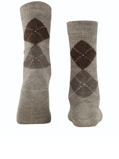 Burlington Whitby Brown Womens Socks In Brown
