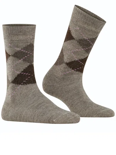 Burlington Whitby Brown Womens Socks In Brown