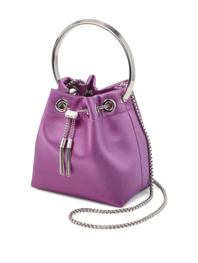 Jimmy Choo Valentino Wallet W/strap In Purple