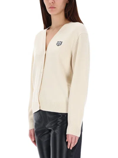 Kenzo Ami Paris Wool Sweater With Heart Intarsia By Ami In Neutral
