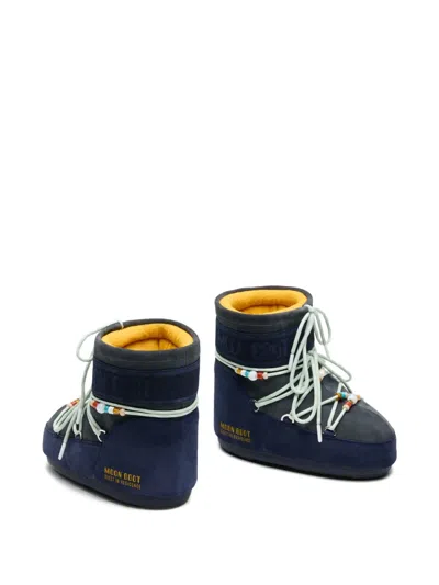Moon Boot Mini Versatile Boot With Adjustable Drawstring In Blue