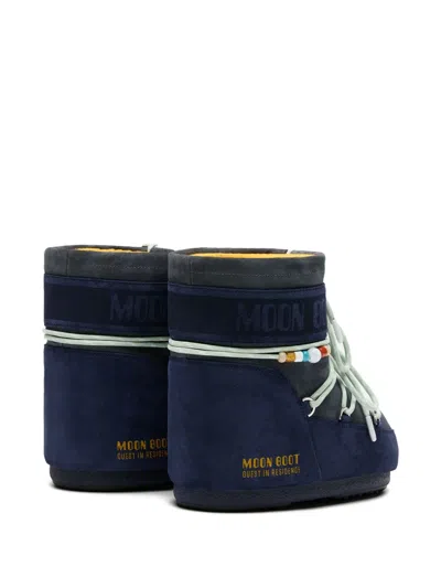 Moon Boot Mini Versatile Boot With Adjustable Drawstring In Blue