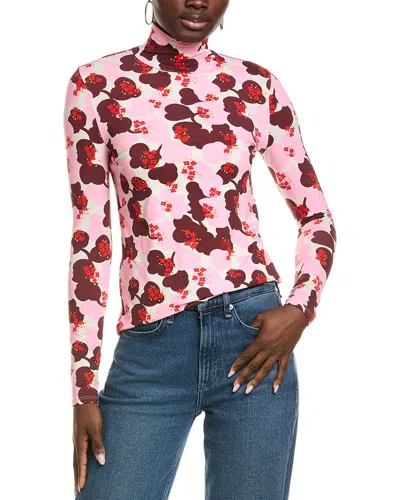 St John St. John Printed Blouse In Pink