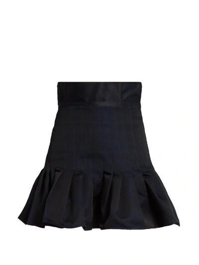 Ellery Kyoto Memory-twill Mini Skirt In Navy