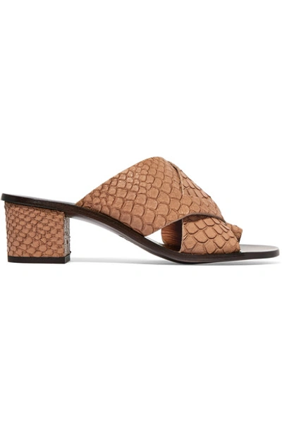 Atp Atelier Felicia Snake-effect Leather Sandals