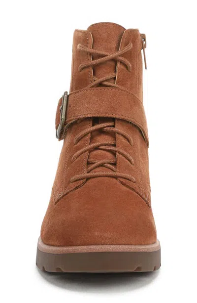 Vionic Catina Lace-up Bootie In Brown