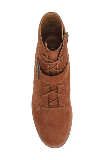 Vionic Catina Lace-up Bootie In Brown