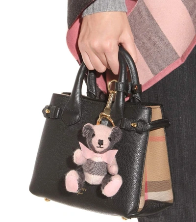 Shop Burberry Thomas Bear Charm In Ash Rose