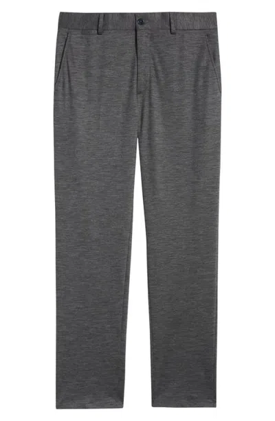 Bugatchi Flat Front Wool Blend Chino Pants In Gold