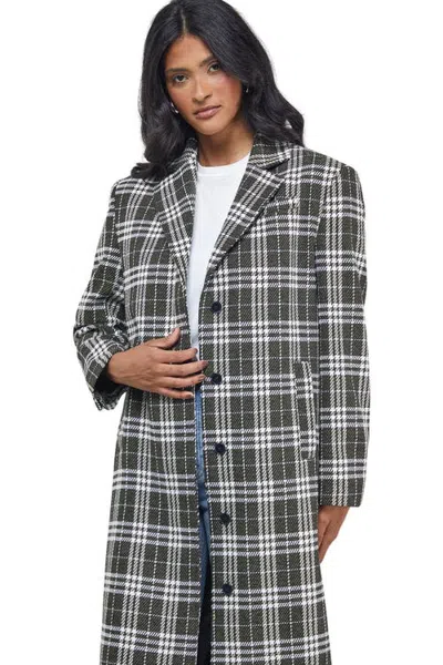 Warehouse Oversized Maxi Coat In Multi