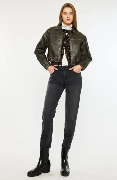 Kancan Nova Bomber Jacket In Green