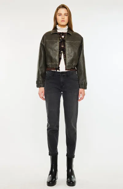 Kancan Nova Bomber Jacket In Green