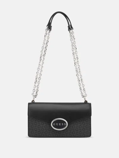 Guess Factory Gracia Logo Convertible Bag In Black