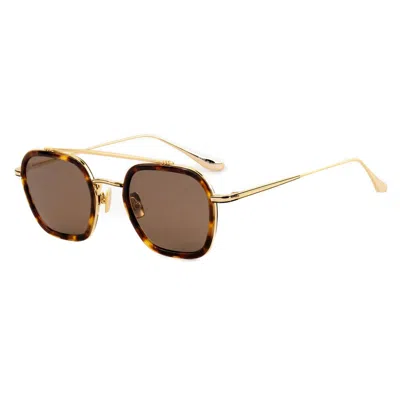 Belstaff Gold Titanium Sunglasses In Brown