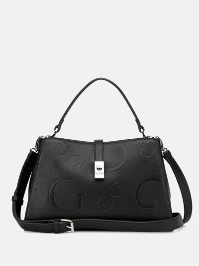 Guess Factory Rudie Satchel In Black
