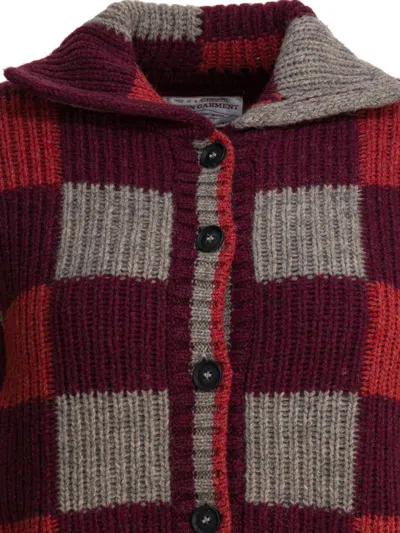 Filson Checkered Wool Cardigan In Multi