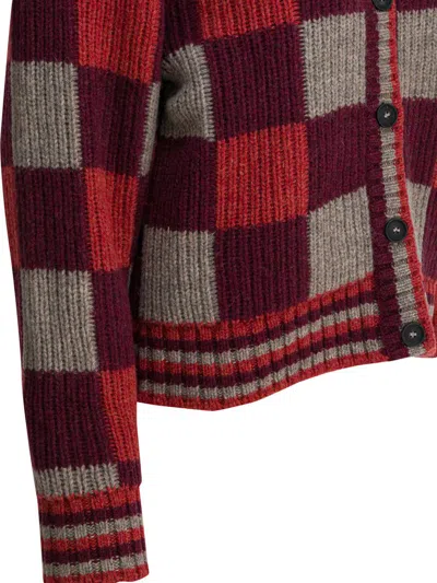 Filson Checkered Wool Cardigan In Multi