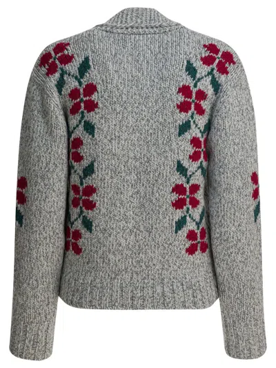 Filson Wool Cardigan With Zipper In Gray