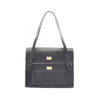 Pre-owned Bally Black Leather Shoulder Bag ()