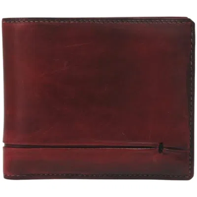 Pre-owned Berluti Red Brown Leather Wallet (bi-fold) ()