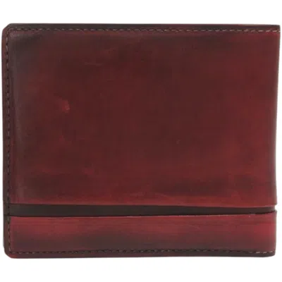 Pre-owned Berluti Red Brown Leather Wallet (bi-fold) ()