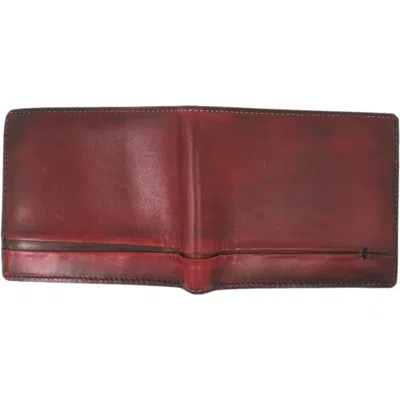Pre-owned Berluti Red Brown Leather Wallet (bi-fold) ()