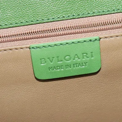 Pre-owned Bvlgari Chandra Top Handle Bag Leather Gold Leather Handbag ()