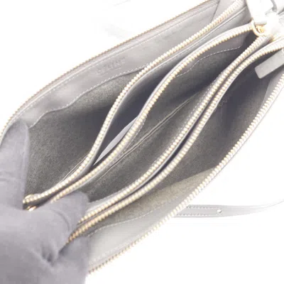 Pre-owned Celine Gray Leather Shoulder Bag ()