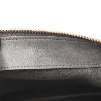 Pre-owned Celine Gray Leather Shoulder Bag ()