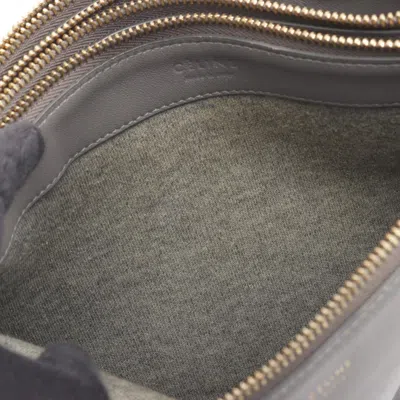 Pre-owned Celine Gray Leather Shoulder Bag ()
