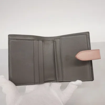 Pre-owned Celine Gray Leather Wallet (bi-fold) ()