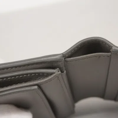 Pre-owned Celine Gray Leather Wallet (bi-fold) ()