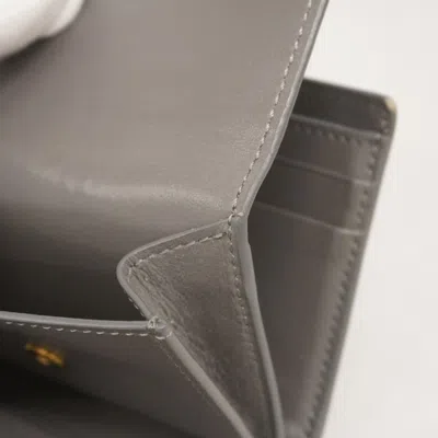 Pre-owned Celine Gray Leather Wallet (bi-fold) ()